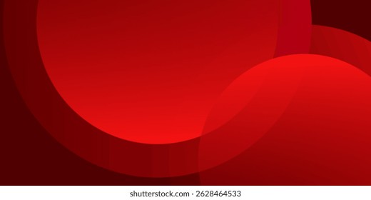 Fondo abstracto rojo oscuro - con Ilustración vectorial geométrica de fondo de diseño de Formas circulares brillantes. Gráfico digital de alta calidad. Plantillas futuristas, empresa, obra de arte, telón de fondo, Anuncio.
