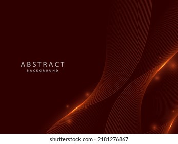 dark red abstract background with glowing modern curved lines
