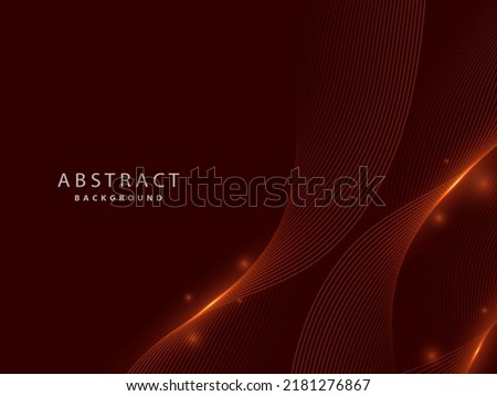dark red abstract background with glowing modern curved lines