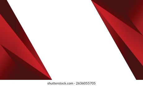 Dark red abstract background with gradient color and copy space on transparent background. Vector illustration