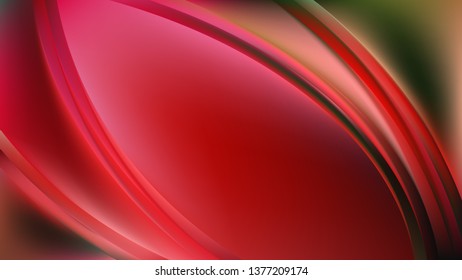 Dark Red Abstract Curve Background Vector Illustration