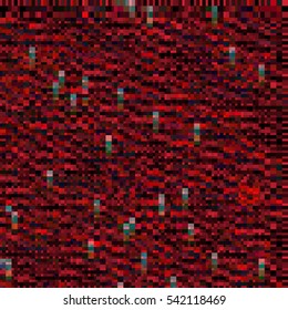 Dark red abstract glitch background. Vector illustration for your graphic design.
