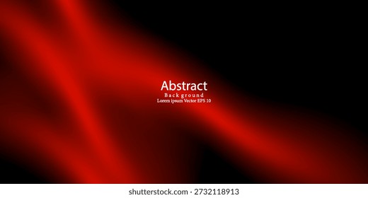 Dark Red Abstract Gradient Blur Background with Dramatic Light. Modern creative trendy design in vector illustration