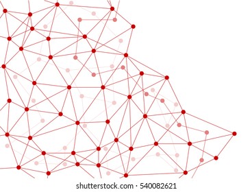 dark red abstract layered networking web horizontal background. vector illustration