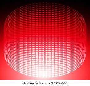 Dark red Abstract light lamps background for Technology computer graphic website internet and business.. Screen on stage. Vector illustration. Spot Effect. neon. point. dot