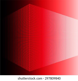 Dark red Abstract light lamps background for Technology computer graphic website internet and business.. Screen on stage. Vector illustration. Spot Effect. neon. point. dot