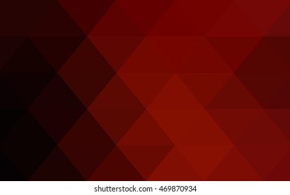 Dark red abstract mosaic background. Shining colored illustration in a brand-new style. The best triangular design for your business.