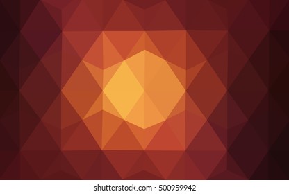Dark red abstract mosaic background. Creative geometric illustration in Origami style with gradient. Triangular pattern for your business design.