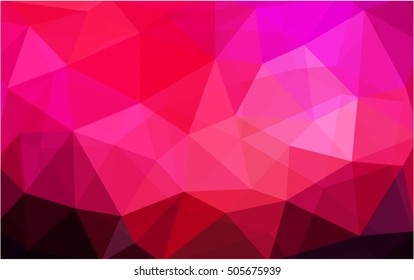 Dark red abstract mosaic background. Triangular geometric sample with gradient.  The polygonal design can be used for your web site.
