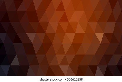 Dark red abstract mosaic background. Shining illustration, which consist of triangles. The textured pattern can be used for background.