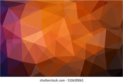 Dark red abstract mosaic background. Triangular geometric sample with gradient.  The polygonal design can be used for your web site.