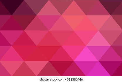 Dark red abstract mosaic background. Creative illustration in halftone style with gradient. Brand-new design for your business.