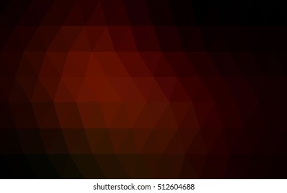 Dark red abstract mosaic template. Geometric illustration in Origami style with gradient.  The template can be used as a background for cell phones.