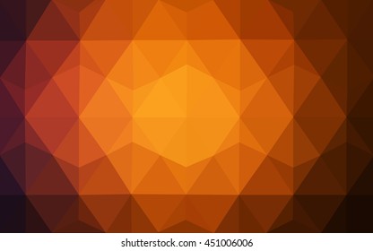 Dark red abstract polygonal template. Geometric illustration in Origami style with gradient.  A completely new template for your business design.