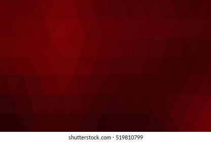 Dark red abstract polygonal template. Brand-new colored illustration in blurry style with gradient. The completely new template can be used for your brand book.