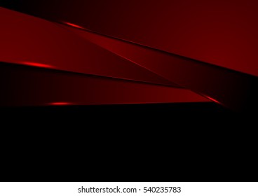 Dark red abstract tech corporate background. Vector geometric digital design