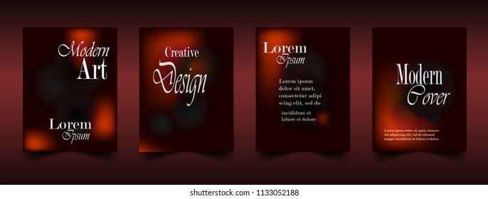 Dark red abstract template cover design for brochure, flyer, menu, party invitation or other, simple beauty blurred background
