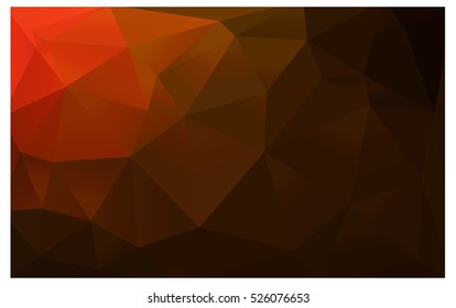 Dark Red abstract textured polygonal background. Vector blurry triangle design. Pattern can be used for background.
