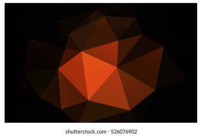 Dark Red abstract textured polygonal background. Vector blurry triangle design. Pattern can be used for background.