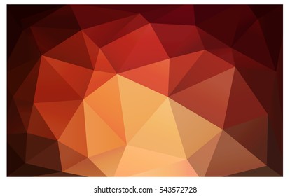 Dark Red abstract textured polygonal background. Vector blurry triangle design. Pattern can be used for background.