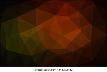 Dark Red abstract textured polygonal background. Vector blurry triangle design. Pattern can be used for background.