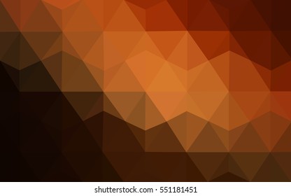 Dark Red abstract textured polygonal background. Vector blurry triangle design. Pattern can be used for background.