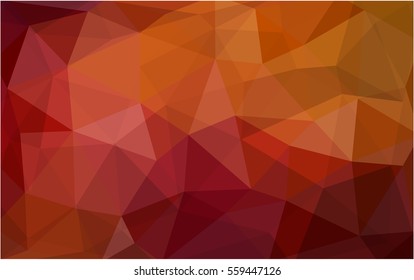 Dark Red abstract textured polygonal background. Vector blurry triangle design. Pattern can be used for background.