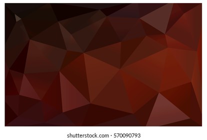 Dark Red abstract textured polygonal background. Vector blurry triangle design. Pattern can be used for background.