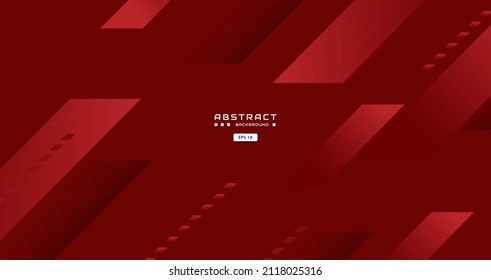 dark red background with abstract square shape, dynamic and sport banner concept.	