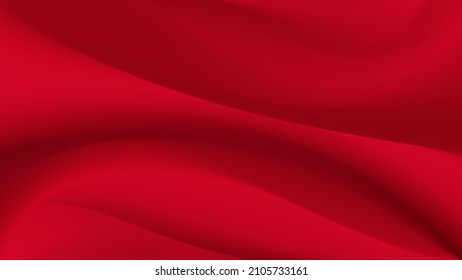 Dark red background for catalog advertising design. Luxury red fabric background. Smooth red backdrop. Vector illustration.