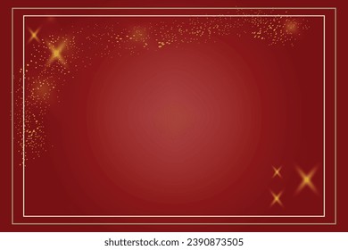 Dark red background Christmas frame border Dots splash Card Glistening party Joy cute tale Copy space greeting text Holiday design New year mood December winter ornament Golden bright Birthday Holiday