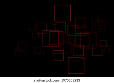 Dark Red background design black and vector with crystals and rectangles and Glitter abstract illustration with rectangular shapes and Pattern can be used for template.eps
