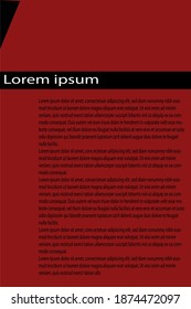 Dark red background with lines for text