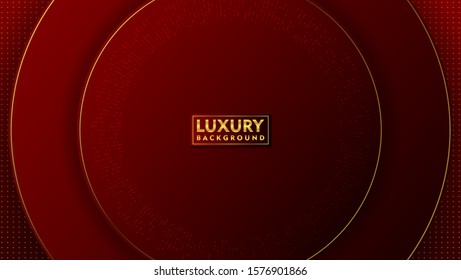 dark red background with luxurious gold ornaments