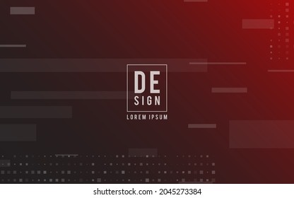 dark red background, random minimalist abstract illustration vector for logo, card, banner, web and printing.