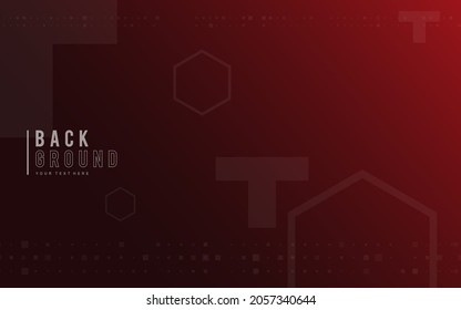 dark red background, random minimalist abstract illustration vector for logo, card, banner, web and printing.