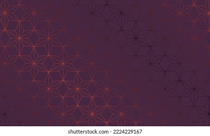 Dunkelroter Hintergrund mit glänzendem geomatrischem Muster