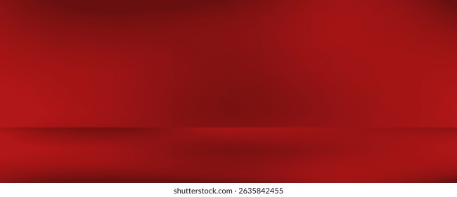 Dark red background with subtle highlight effect. The spotlight creates a gradation from bright red in the center to dark red at the edges. eps 10