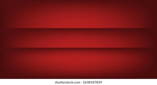 Dark red background with subtle highlight effect. The spotlight creates a gradation from bright red in the center to dark red at the edges