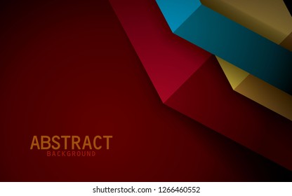 Dark red background vector colorful  overlap layer