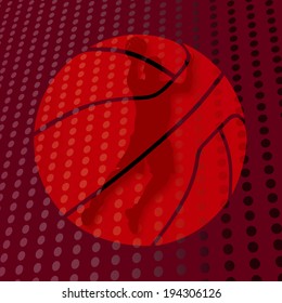 Dark red basketball background