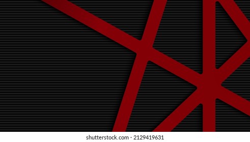 Fondo Oscuro Rojo Y Negro Con Forma Sobrepasada Y Sombra