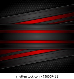 Dunkelrote und schwarze Kontrastmittel, Vektorgrafik, moderner Hintergrund