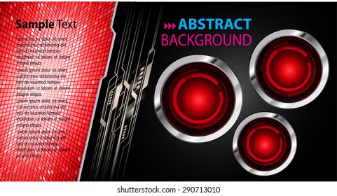 dark red black Light Abstract Technology background computer graphic website internet and business. vector illustration. text box. Brochure. card. banner flyer magazine. Design label. www.
