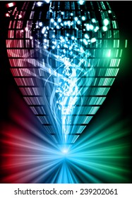 Dark red blue green color Light Abstract Technology background for computer graphic website internet.