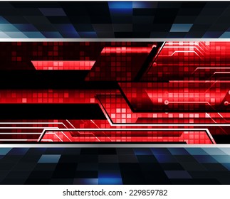 Dark red blue Light Abstract Technology background for computer graphic website internet and technology. 