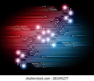 Dark red blue light Abstract background. dark red color Light Abstract Technology background for computer graphic website internet and business. circuit. illustration. infographics. ray