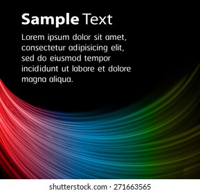 Dark red blue yellow Light Abstract Technology background for computer graphic website internet. text box. Brochure. card. banner. label. black background. wave