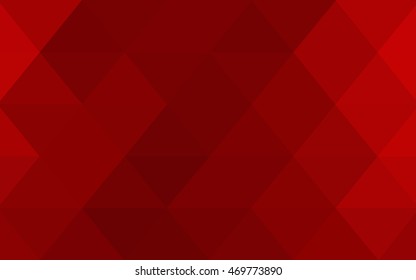 Dark red blurry triangle template. Shining illustration, which consist of triangles. A new texture for your design.