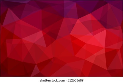 Dark red blurry triangle template. Colorful abstract illustration with gradient. Brand-new design for your business.